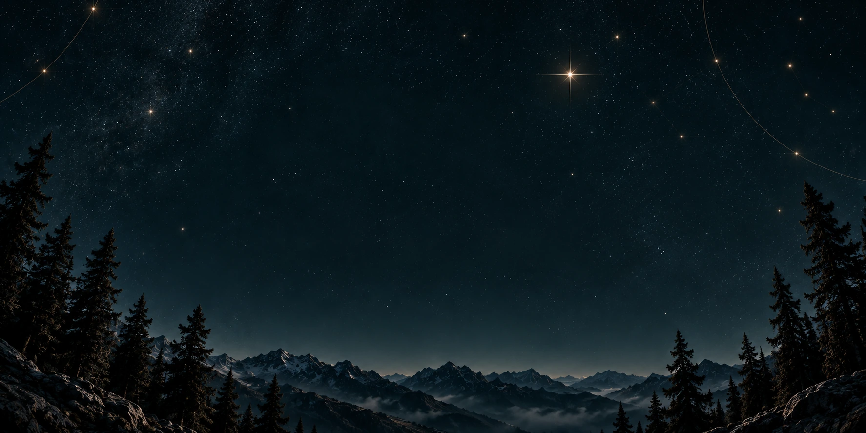 Illustrative AI night landscape