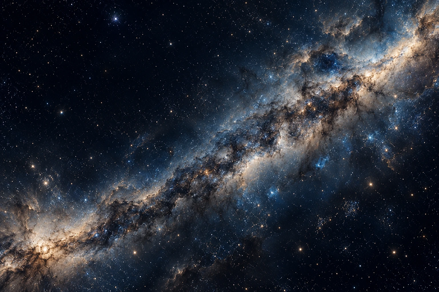 Quiet universe — AI landscape illustration